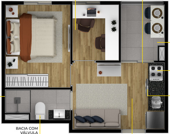 apartamento com 1 quarto(s) - Vila Sonia, São Paulo / SP
