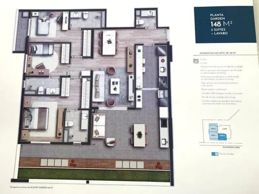 apartamento com 3 quarto(s) com 2 vaga(s) com 3 suíte(s) - Butantã, São Paulo / SP