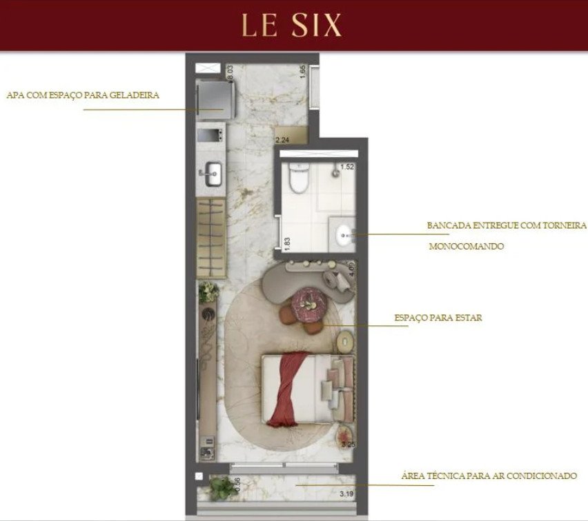 apartamento com 1 quarto(s) - VILA MARIANA, São Paulo / SP