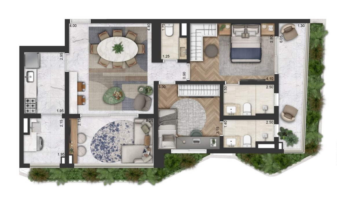 apartamento com 2 quarto(s) com 2 vaga(s) com 2 suíte(s) - CONSOLACAO, São Paulo / SP