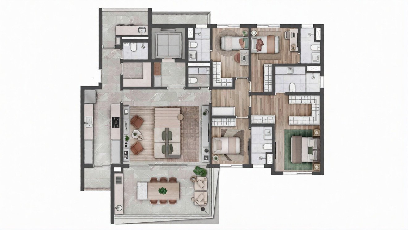 apartamento com 4 quarto(s) com 3 vaga(s) com 4 suíte(s) - MOEMA, São Paulo / SP